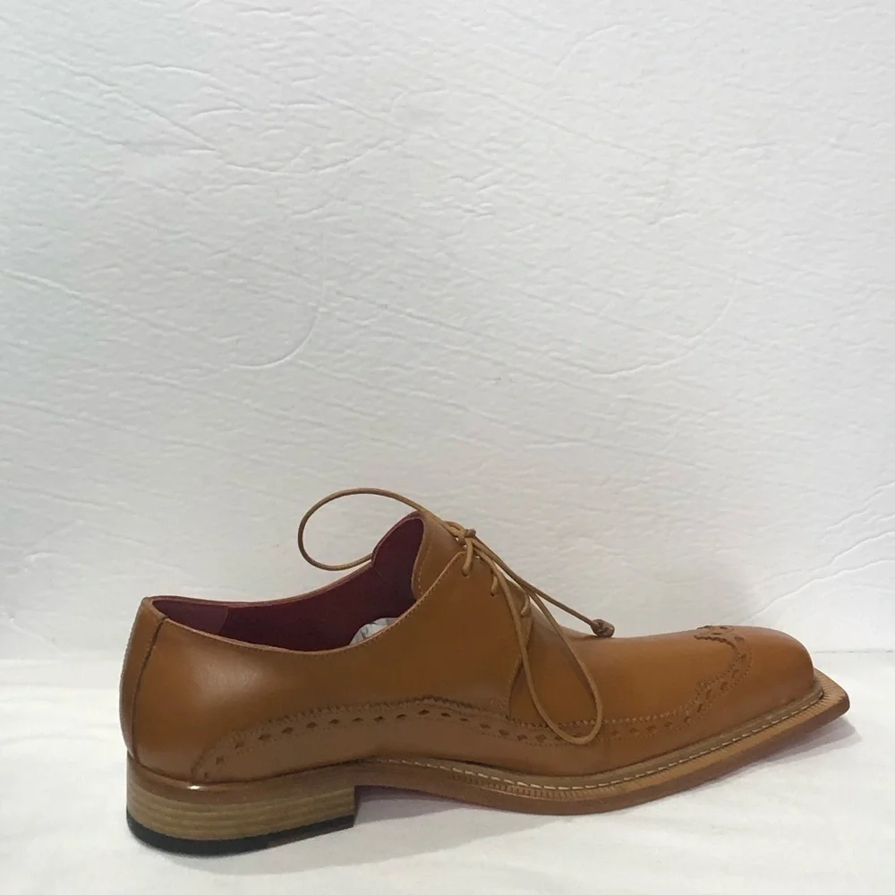 Emilio Franco shoes Italian leather cognac oxford